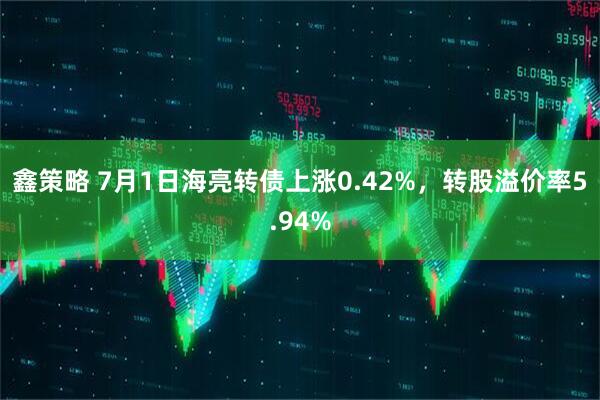 鑫策略 7月1日海亮转债上涨0.42%，转股溢价率5.94%